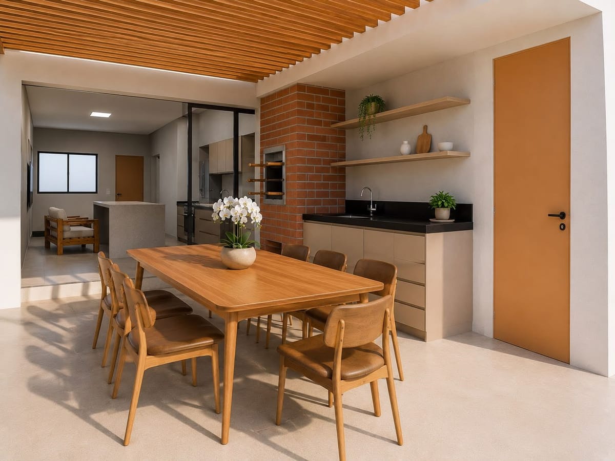 Modelo de casa 5 construída com parceiros da Dunna Invest